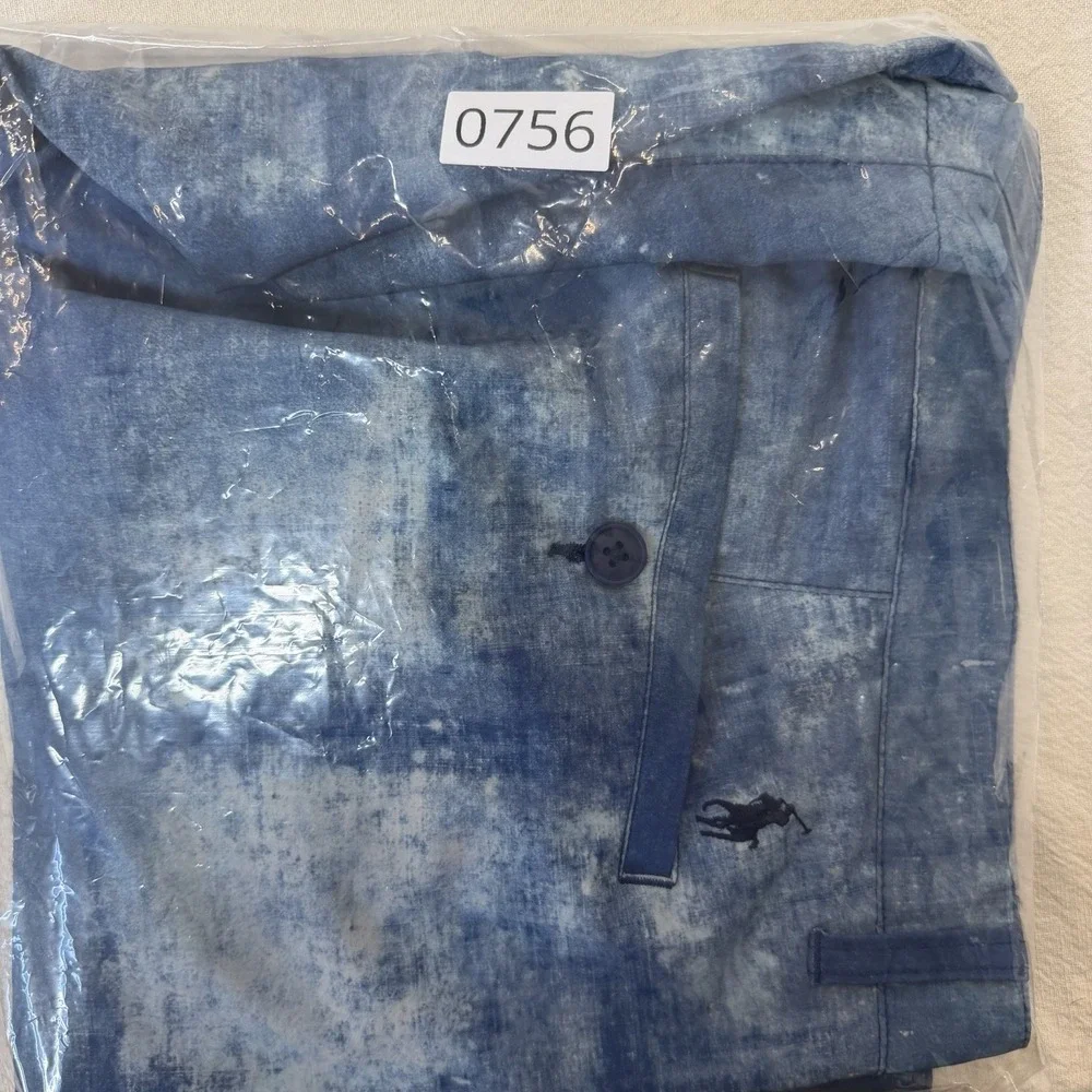 Polo Ralph Lauren Hybrid Performance Shorts Mens 40 Blue Watercolor 9